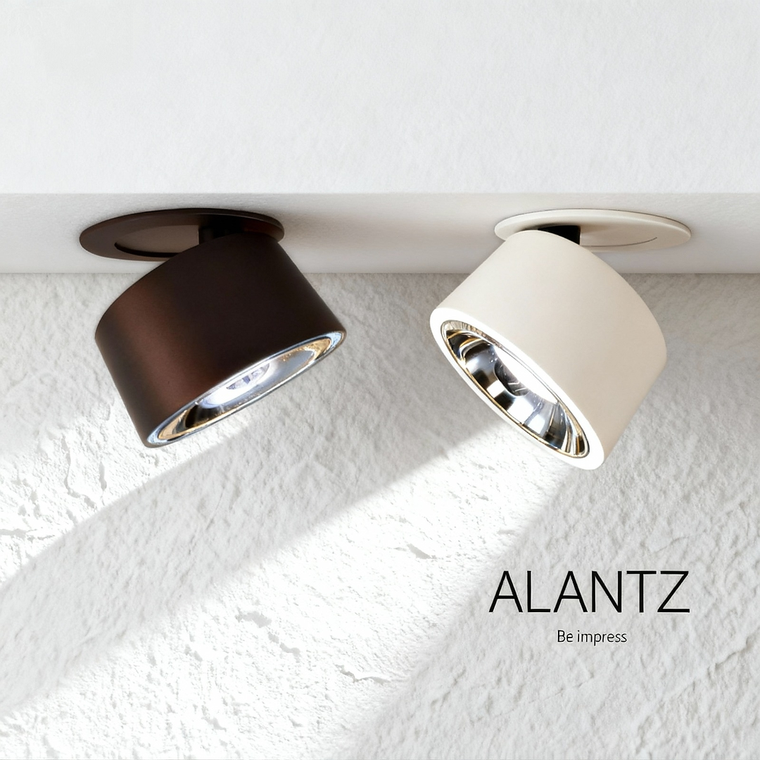 ALANTZ-663-10W WH/BK COB TRI COLOR SMART LED DOWNLIGHT BRIDGELUX LED CHIPSET Works with Smart-life App Google N Alexa