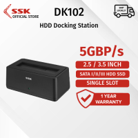 SSK DK102 HDD Hard Drive Docking Station USB 3.0 to 2.5/3.5 SATA External Hard Drive Docking Station Enclosure Adapter
