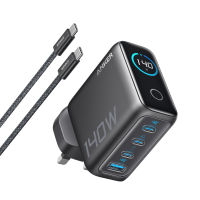 Anker 140W USB-C Fast Charger Laptop Charger 4-Port Multi-Device Fast Charging Advanced GaN Power Adapter foldable charger Intuitive Touch Controls A2697 B2697