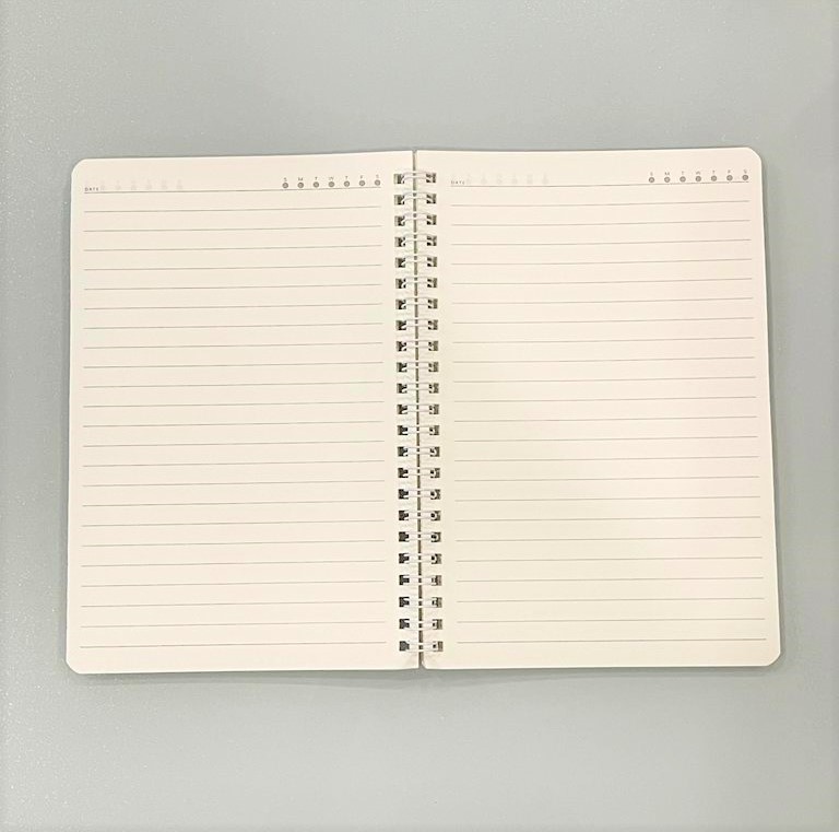 A5 Cute Single Line Notebook 60 Pages Exercise Notebook / A5 Sprial Ring Notebook 80 Pages