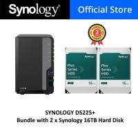 [SYNOLOGY Official Store] SYNOLOGY DS225+ 2 Bay DiskStation NAS bundle with SYNOLOGY Plus Series Hard Disk. Singapore Warranty 2 Years.  Plus series. DS225+