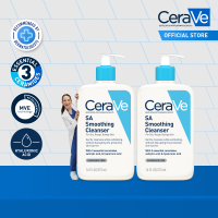 CeraVe SA Smoothing Cleanser for Rough Bumpy Skin (236ml | 473ml | Twin Pack 473ml x2)