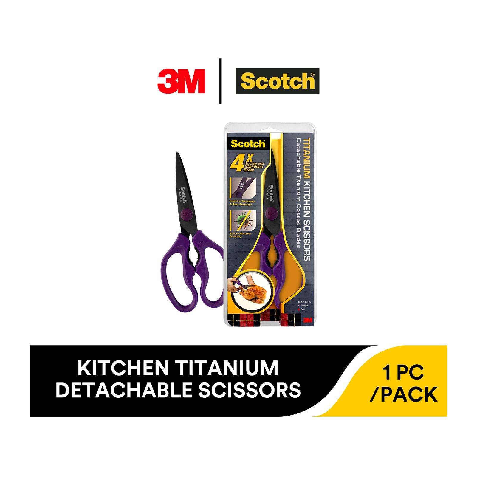 Scotch™ Titanium Scissors Mixed Shipper, Green, Blue or Purple, 1