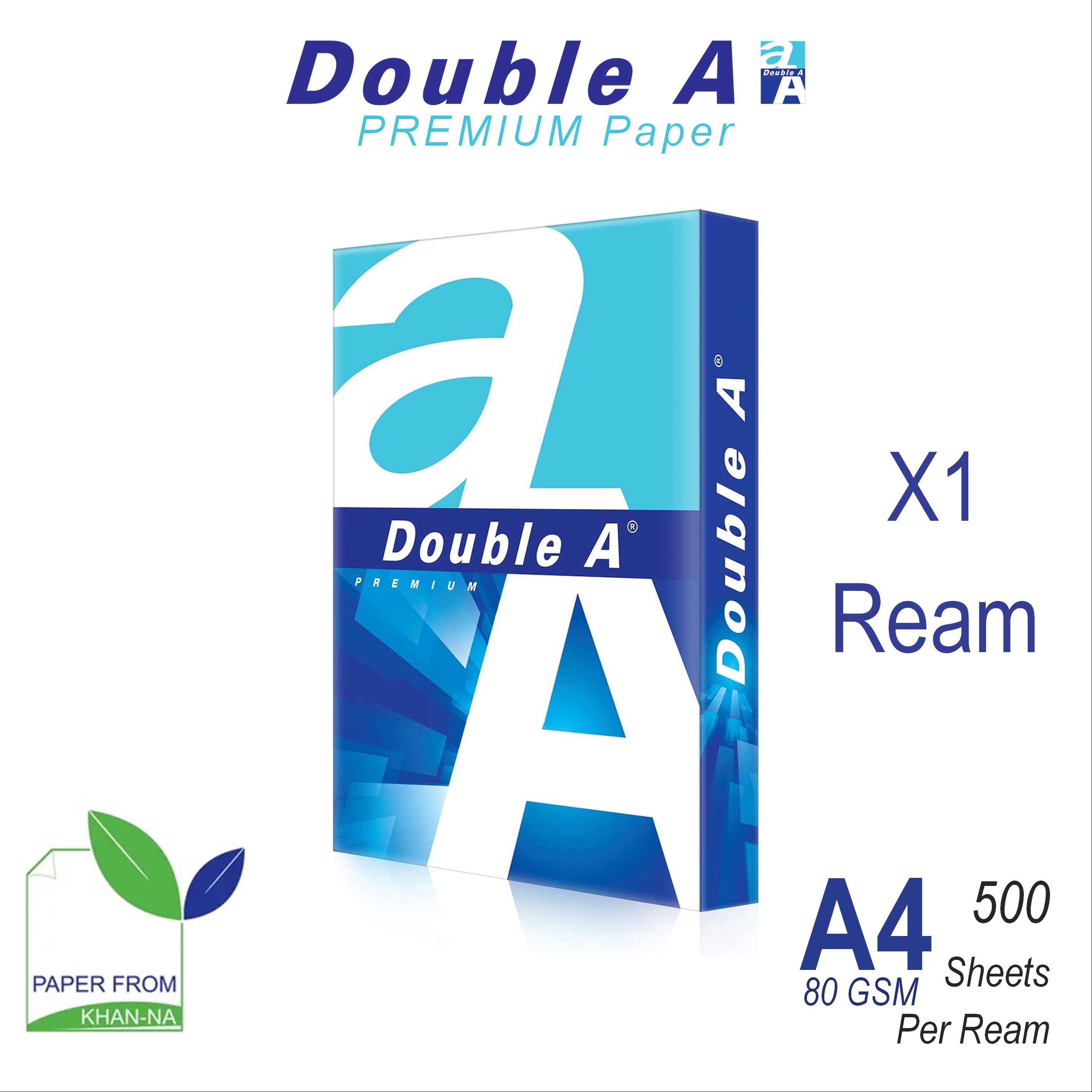 Double A Premium Paper A4 80gsm / Copy Paper / Printing Paper / Inkjet LaserJet Paper