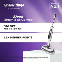 Shark Steam and Scrub Mop Steam Mop Scrub & Sanitize at The Same Time Floor cleaning mop with 4 Scrubbing Pads Lightweight Safe for all Sealed Hard Floors like Tile Hardwood Stone Laminate Vinyl & More Machine Washable Pads - Shark S7001