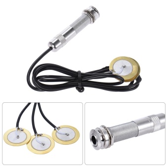 Acoustic String Instrument Piezo Pickup Pick-up System 3 Transducers 6.35mm Jack for Guitar
