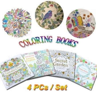 Children Adult Coloring Books Painting Secret Garden An Inky Treasure Hunt