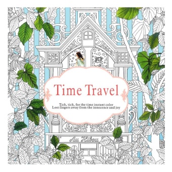 Children Adult English Time Travel Treasure Relax Coloring Book