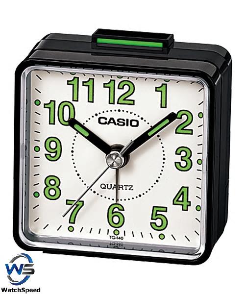 Casio TQ-140-1B Travellers Beeper Sound Black Alarm Clock