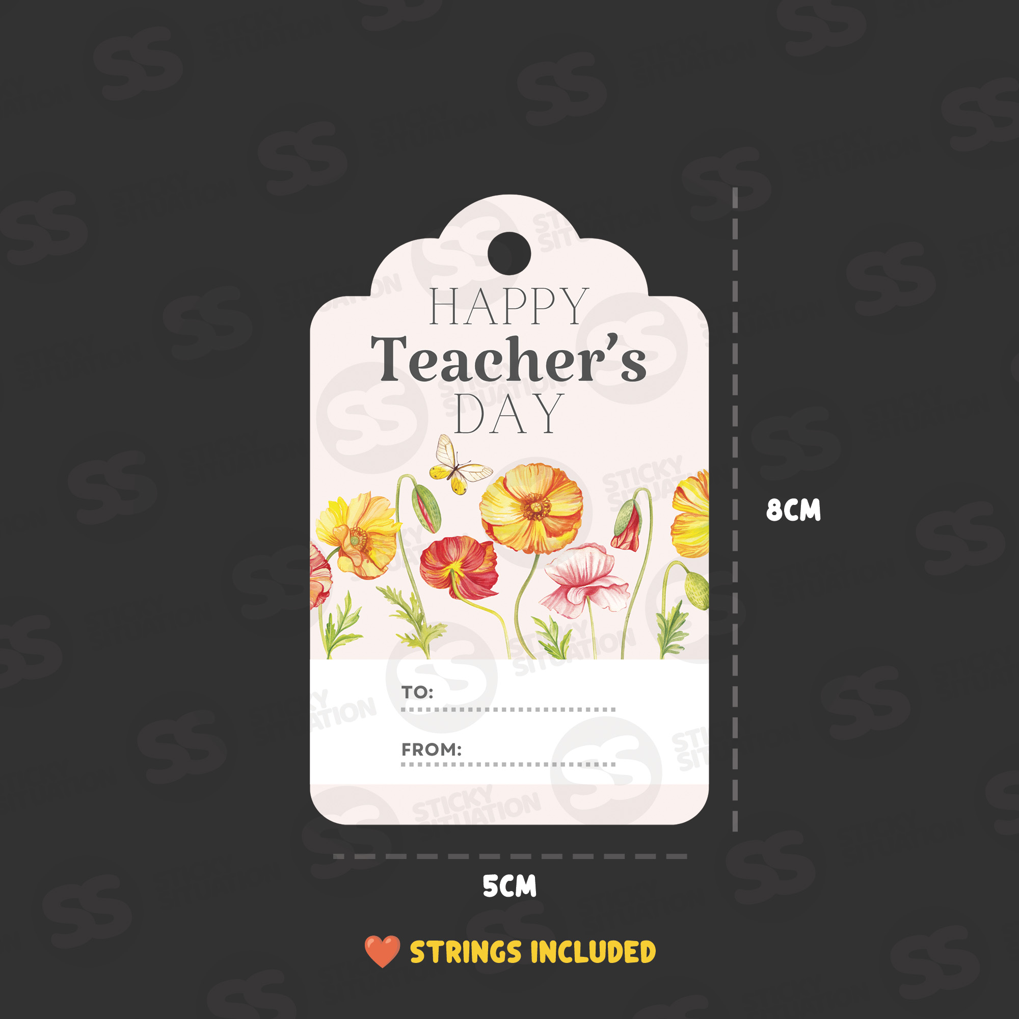 Writable Tags for Teachers Day – Gift/Thank You Card Labels