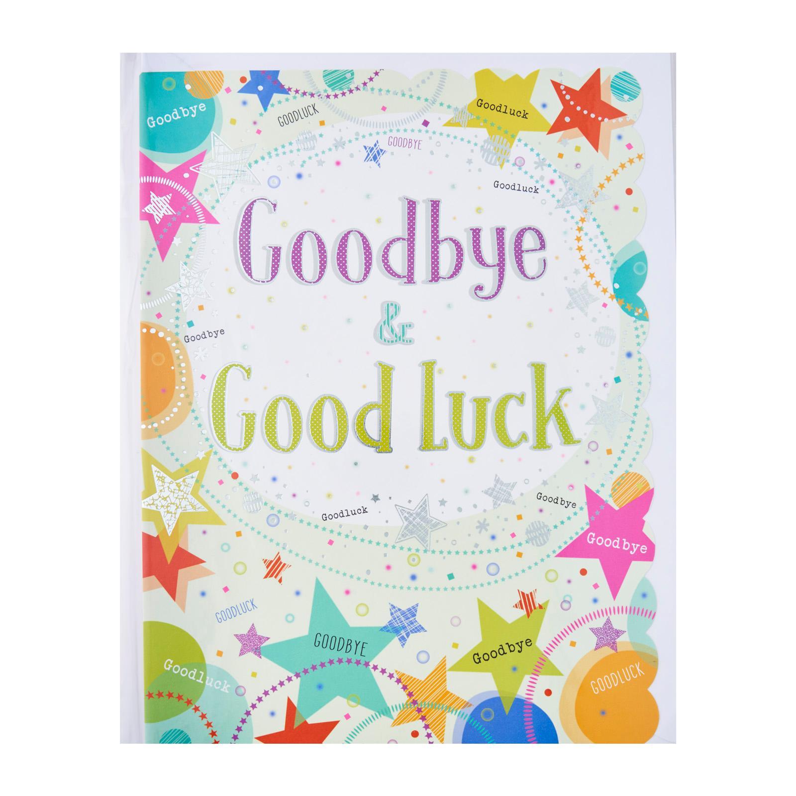 goldmark farewell card - goodbye and good luck