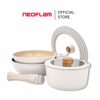 Neoflam Fika Midas Plus 8 Piece Collection │ Detachable Handle