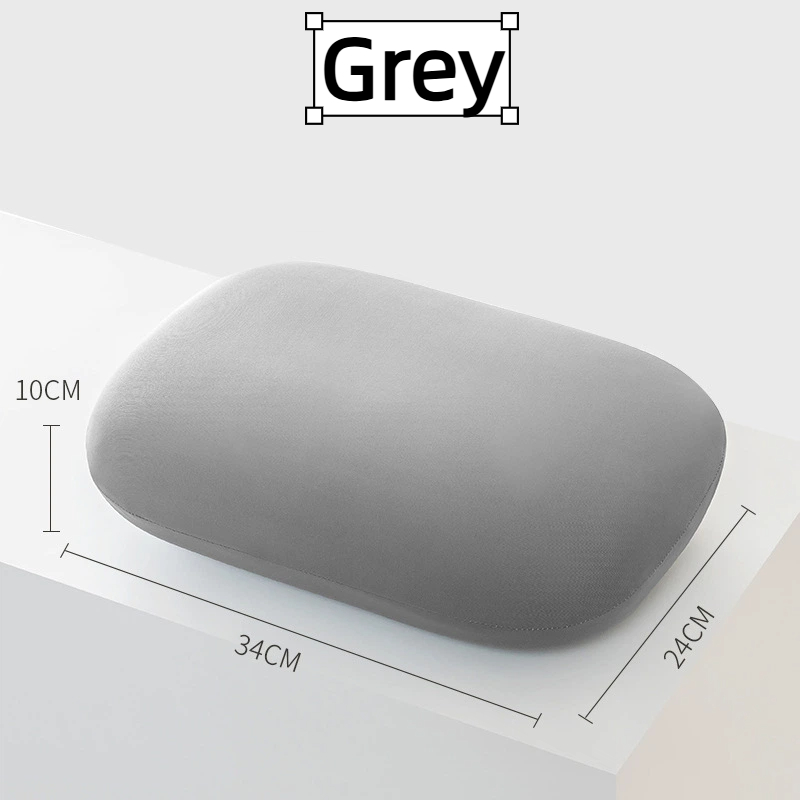 SG RumahHome® Memory Foam Pillow Nap Support for Office/Travel/Student Soft Cooling Lumbar Cushion Camping Comfortable Breathable Pillow