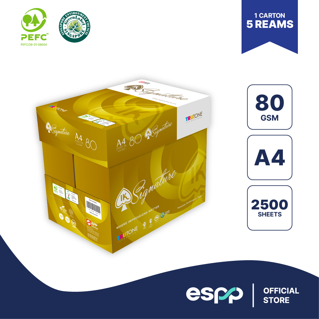 IK Signature Copier Paper 80gsm A4 (2 Reams)