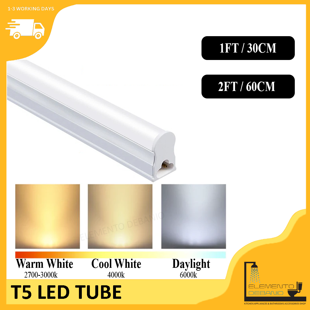 Elemento Debanio T5 Led Tube 300mm/600mm ( Daylight/Cool White/Warm White)