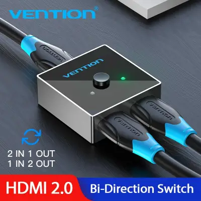 【COD】Vention bộ chia HDMI 1 ra 2 Bi-Direction Switch 2 in 1 out/1 in 2 out HDMI Splitter Switcher hdmi spliter for XBOX 360 PS4 Smart Android HDTV HUB chuyển đổi HDMI 2.0 4K