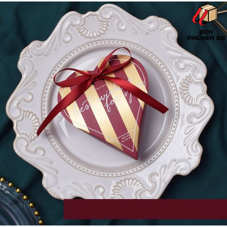 Heart Shape Love Wedding Berkat Kahwin Berkat door gift Party Birthday Favour Goodies Gift Souvenir Doorgift Candy Box