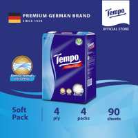[Bundle Of 8/16] Tempo 4ply Soft Pack Facial Tissue Neutral Non-Scented (4x90s)