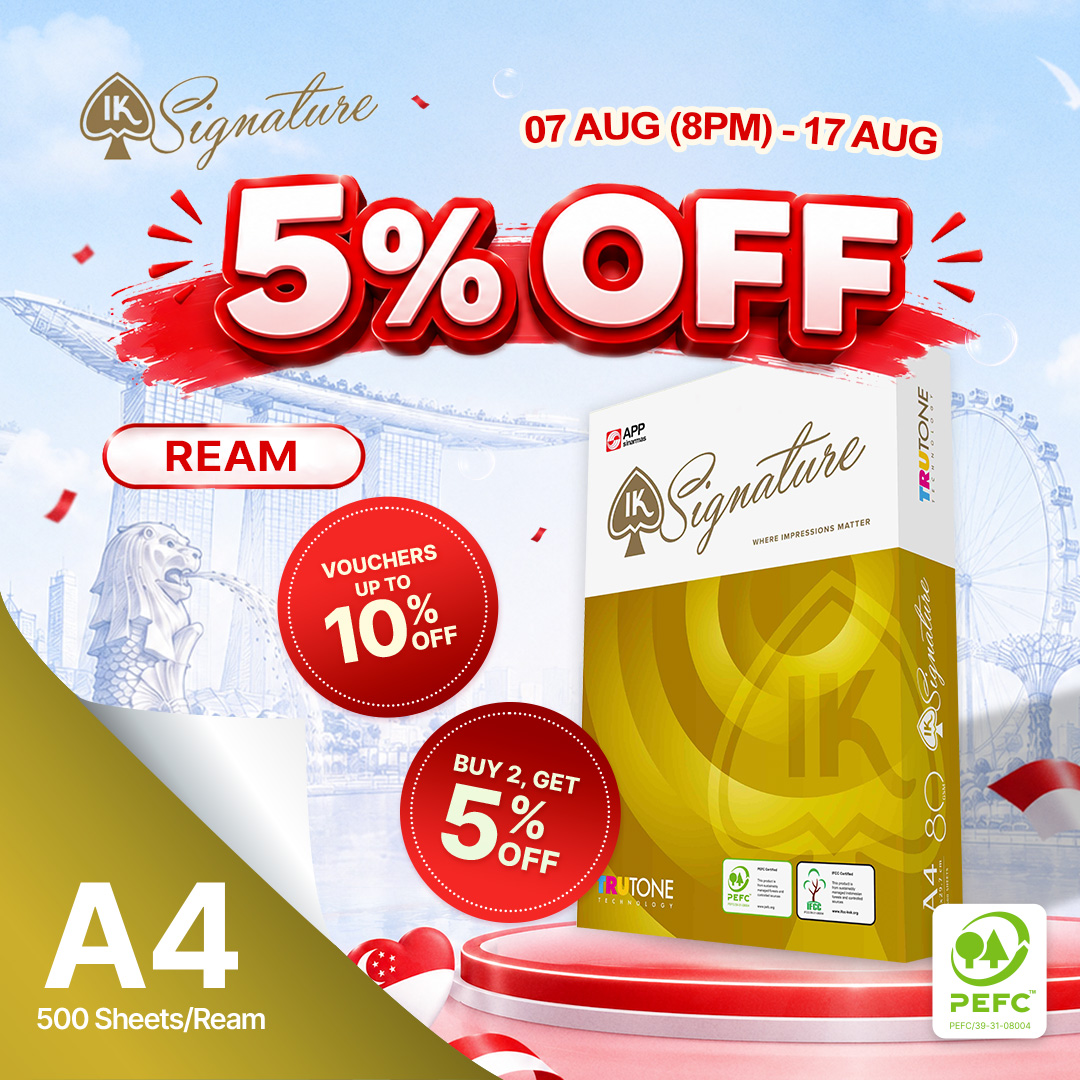 IK Plus / IK Signature Copier Paper 500 sheets per ream A4