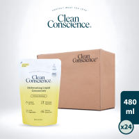 (Carton Deal) Clean Conscience Dishwashing Concentrate Refill 480ml x24 Citrus Oolong | Everyday