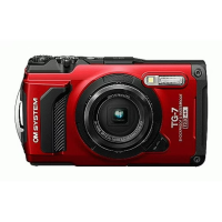Olympus OM SYSTEM Tough TG-7 TG 7 Digital Camera (Black/Red) Olympus TG-7