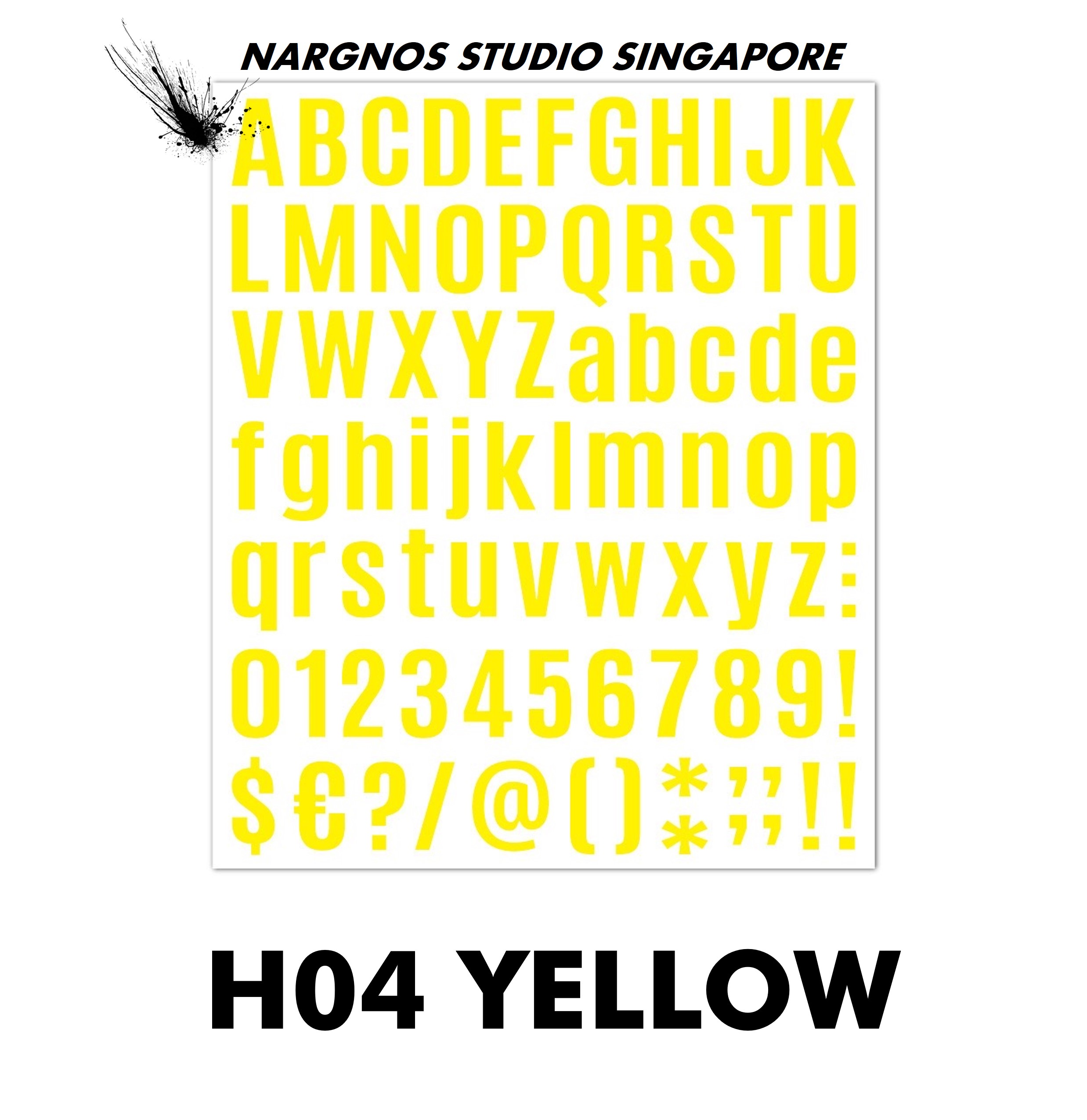 Letters Numbers Alphabet Adhesive Vinyl Stickers Set - 5x Colors Mix & Match Bundle Set