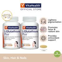 VitaHealth L Glutathione Plus  [EXP 08-2028] - Fairer Whiter Skin Lightens Pigmentation Vegetarian