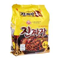 Ottogi Korean Jin Jjajang Black Bean Paste Instant Noodles 4S