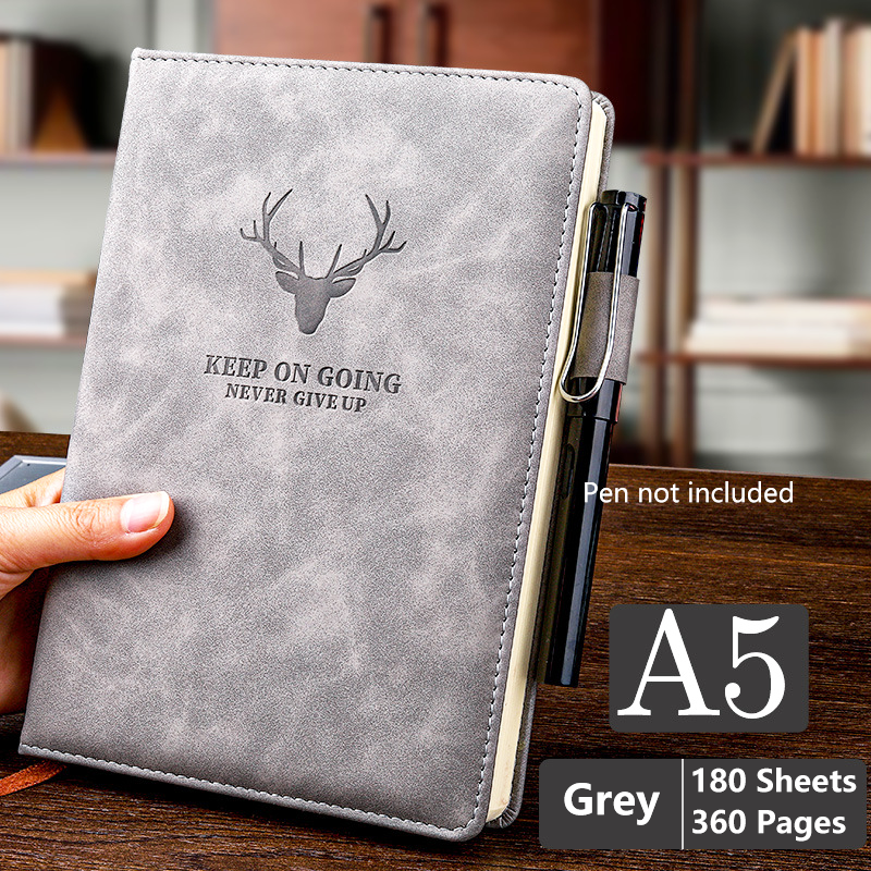 Thick A5 Leather Notebook Planner Notepad Journal Business Note Books Diary Log School Office Supplies