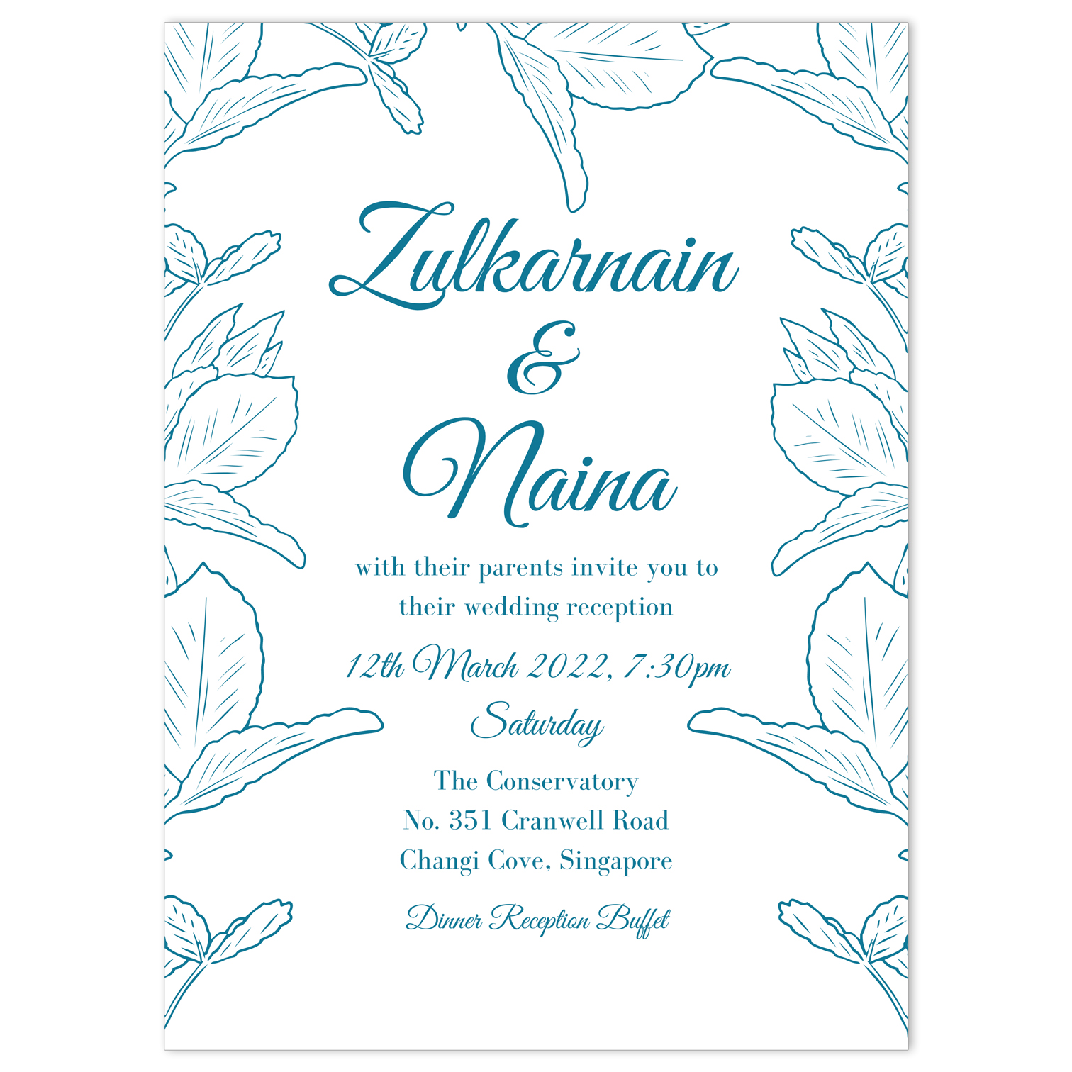 Business card/Invitation card/Wedding Invitation Card/Printing Service/Customise Personalise Card/Menu Card/310gsm Matte
