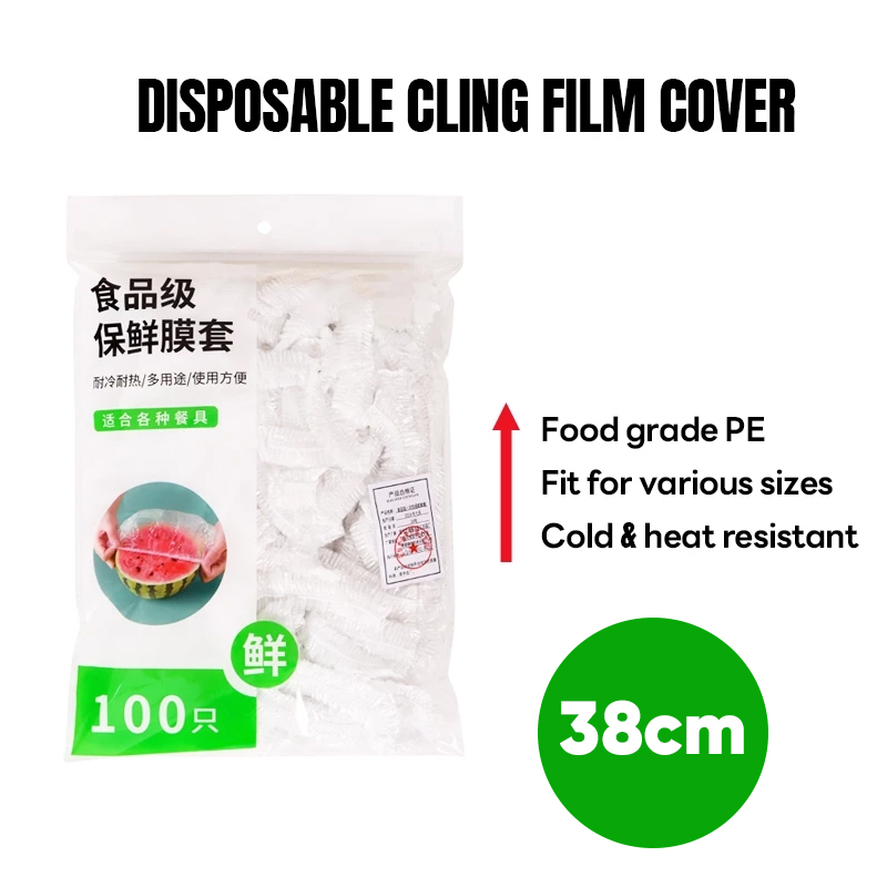🇸🇬【SG stock】Disposable Food Cover Plastic Wrap Cover Fresh Keeping Bag /Seal Universal For Bowl Cover Cling Film Cover Reusable