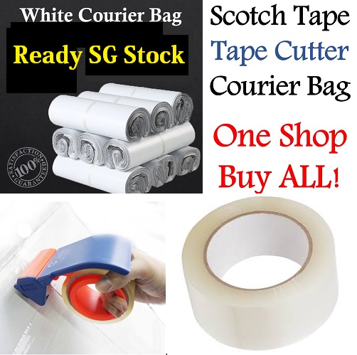 White Poly Mailer Courier Bag Polymailer Polymer. Ship from Singapore
