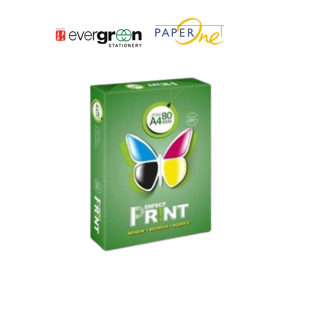 [SG] Perfect Print A4 80gsm White Copier Paper 5 Reams Per Carton [Evergreen Stationery]