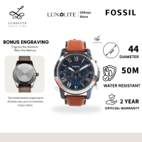 [Luxolite] Fossil FS5151 Men’s Chronograph Grant Watch Stainless Steel Case Leather Strap Quartz FS515 FS51