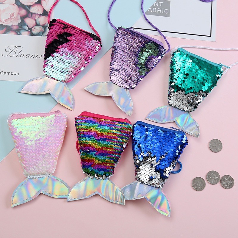 Local Seller Mermaid Tail Sequin Bag Mermaid Pouch Goodie Bag gift Chlidren’s Day Giftg