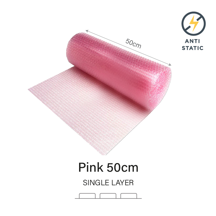 (SUPER VALUE) Bubble Packaging Wrap Roll For Moving Packing Fragile - Black Pink White Durable Protection Multipurpose Light & Cost effective