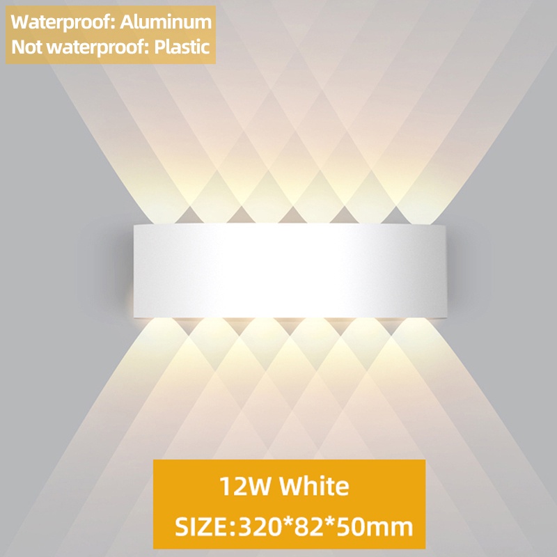 Outdoor Wall Light LED Wall Lamp Waterproof Aluminium Interior Wall Lights For Bedroom Living Room Corridor Indoor Outdoor Lighting
