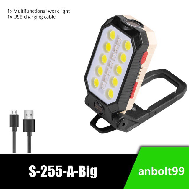 USB Repair Lights Torchlight COB Light Portable Waterproof Magnetic Emergency Light LED Flashlight Work Light