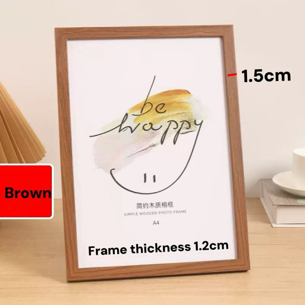 SG Stock [Super offer] Wooden Photo Frame Desktop Wall Display Graduation Photos Teachers Day Gift Christmas ift Home Office
