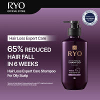 Ryo Hair Loss Expert Care Shampoo 400ml - Anti-itchy Strengthening Heat Protection (For Oily Normal/Dry Sensitive Weak Hair and Dandruff)