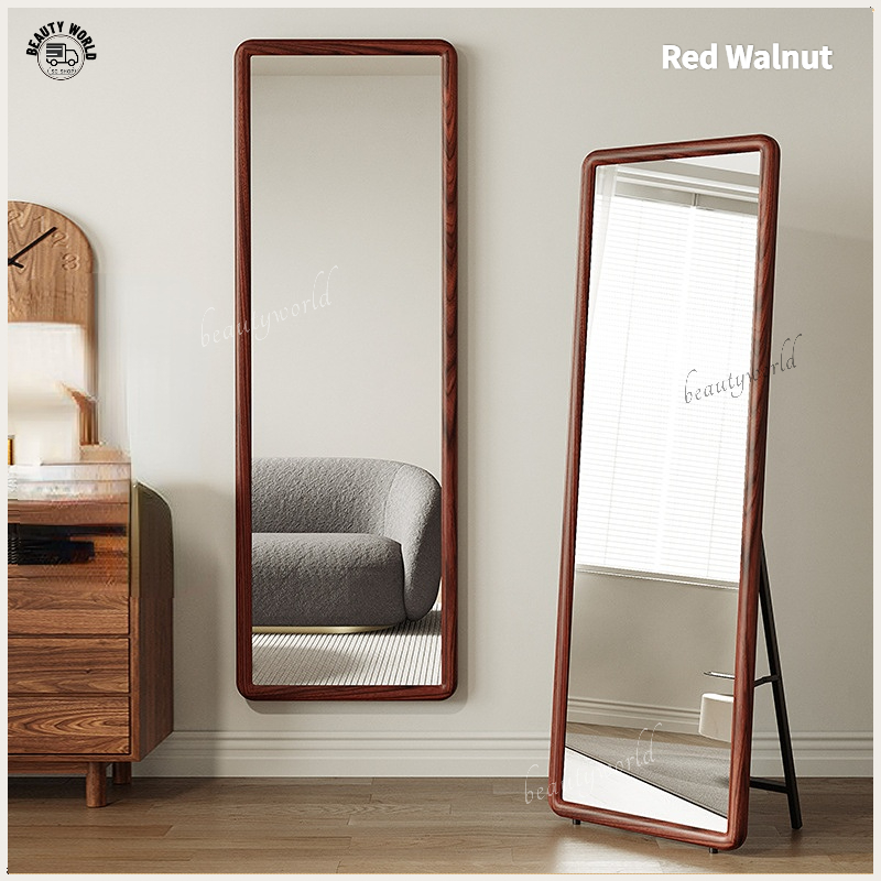 -SG Seller-Nordic solid wood Full Length Mirror/full body mirror/Wall-mounted Mirror/Floor Mirror/large mirror