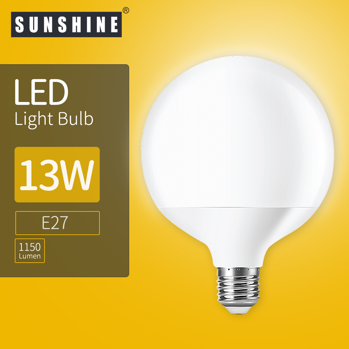 SUNSHINE LED Bulb Globe G95 13W E27 Daylight / Warmwhite