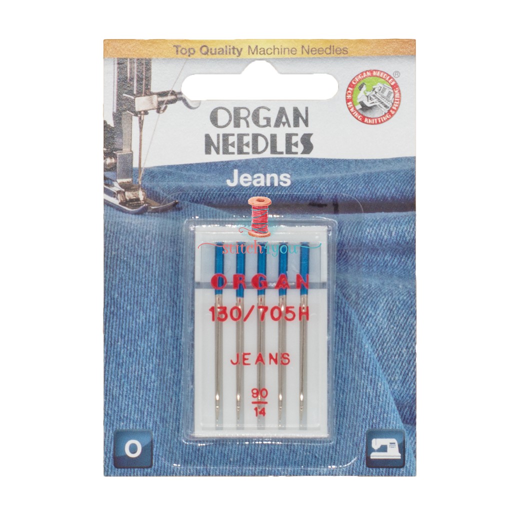 (Home Use)Organ Jeans Needles Home Sewing Machine slim ballpoint for denim/canvas