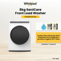 Whirlpool FWEB8002GW SaniCare 8kg Washer 1200rpm with 2 Years Warranty