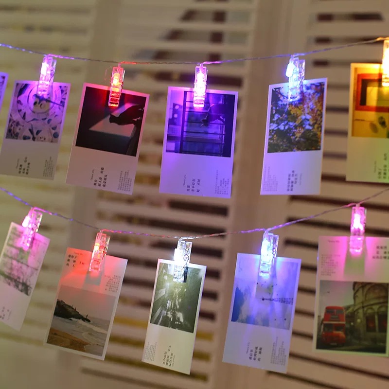 [SG SELLER FAST DELIVERY] 3M 20LED Photo Clips String Light Fairy Twinkle Wedding Party Christmas Deco Home