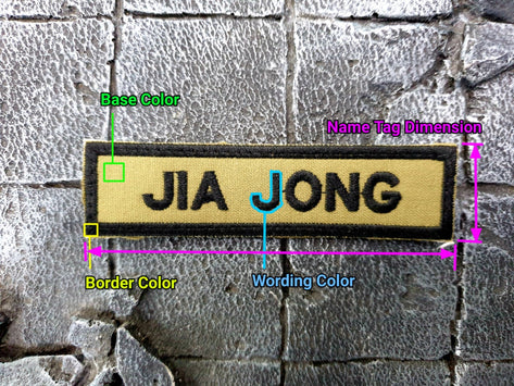 [SG Seller] Customised Name Tag with Velcro