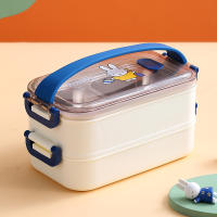 miffy Lunch Box Stainless Steel Lunch Box Thermal Bento Box Leak-proof 900ml 1350ml