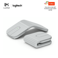 Logitech Mobi Fold Ultra-Portable Travel Mouse Small and Light Touch Scroll Quiet Clicks 4K DPI Bluetooth for Windows PC Mac Chromebook Android iPad - Graphite/Off White