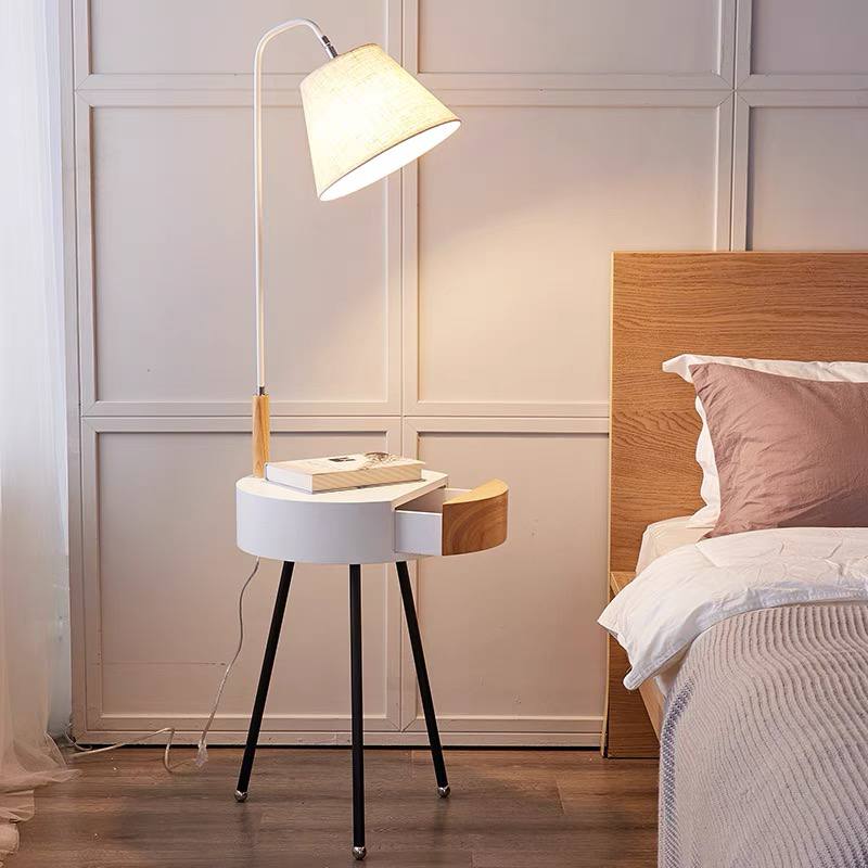 🇸🇬ZENNE Arc Floor Adjustable Lamp with side table remote control USB wireless charging Furniture / BTO / HOME / REVAMP