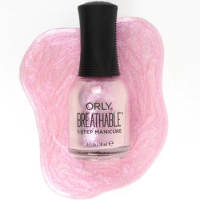Halal certified Orly Breathable Treatment Nail Polish Cant jet Enough 18ml Pink Shimmer Sheer